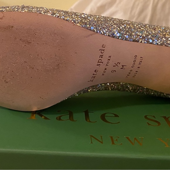 GLAMOUR! Iconic silver glitter Dolores pumps from Kate Spade. Best shoe EVER - Picture 7 of 13